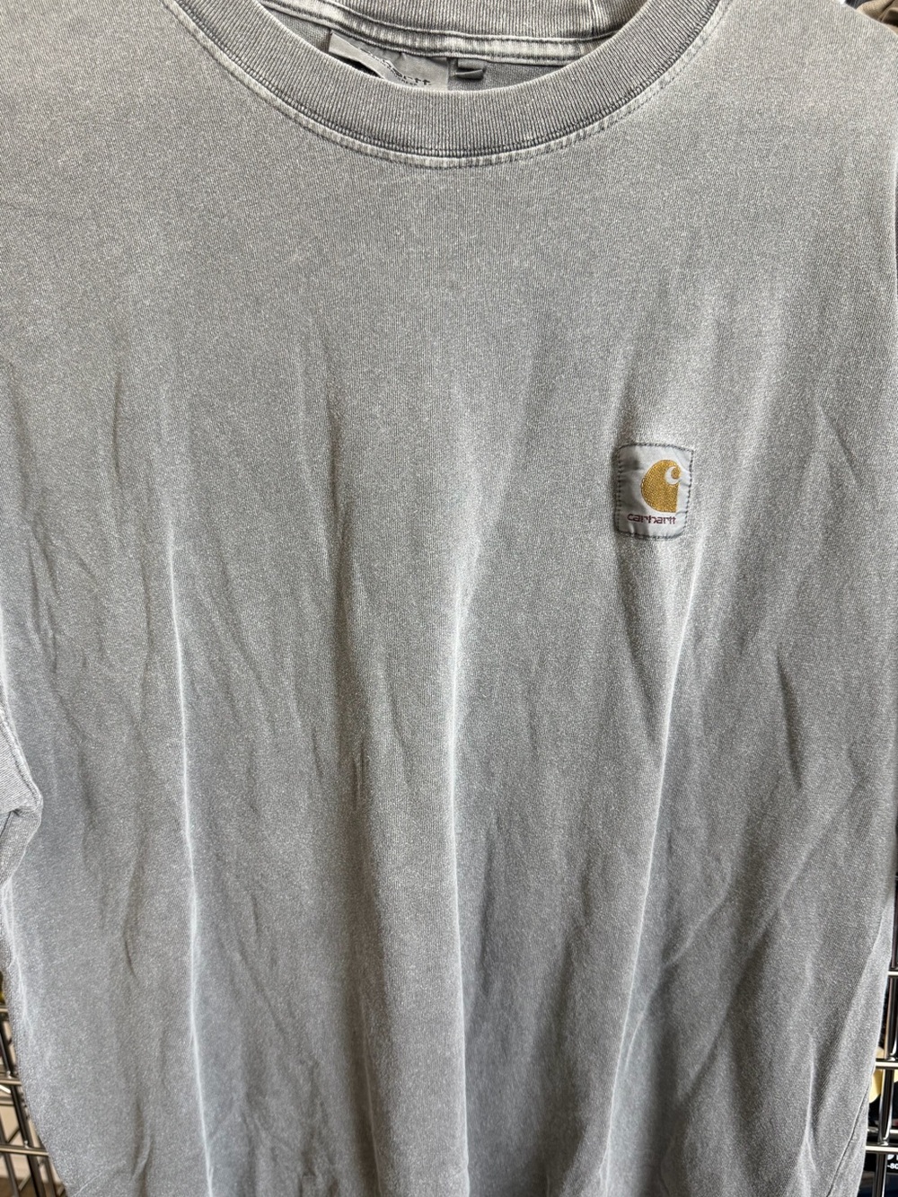 Carhartt Men's rustic Gray Pocket Logo T-Shirt